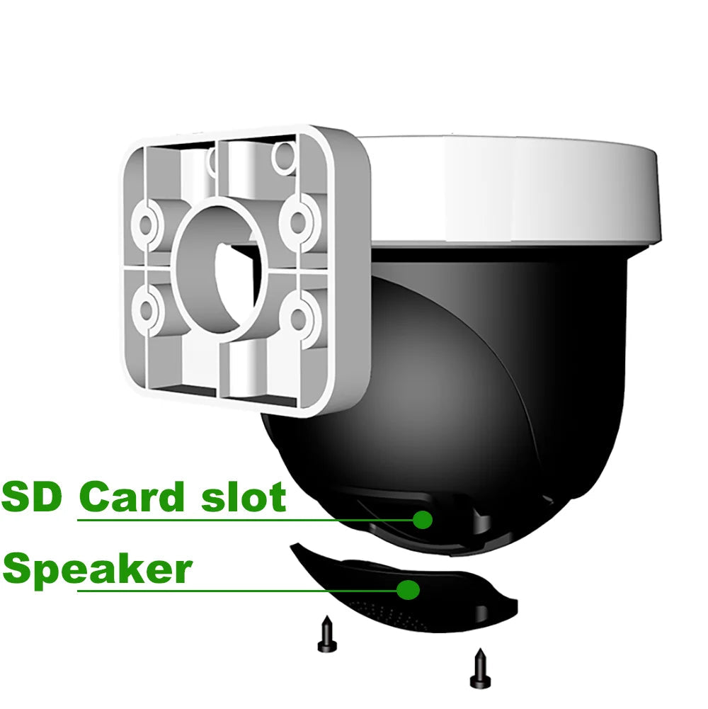 20X ZOOM wifi 4K 8MP 30fps 6MP Auto tracking ZOOM POE auto tracking PTZ IP Camera RTMP Hikvision protocol 512GB SD 30M IR