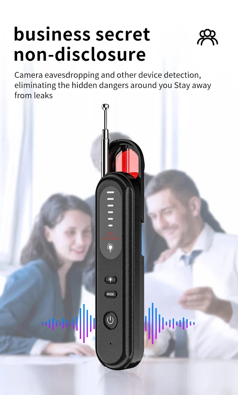 Hidden Camera Detector 2026 Portable Camera Finder, GPS Tracker Detector, RF Wireless Signal Scanner for Office, Hotels, Cars