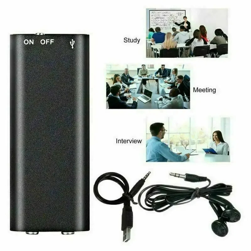 Registratore vocale mini magnetico USB Dictaphone