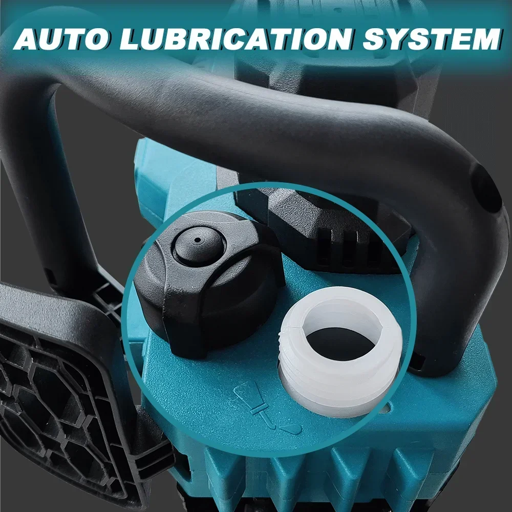 12 Inch Brushless Electric Chainsaw LED Display Cordless Saw Wood Logging Cutting Power Tools For Makita 18V Battery(No Battery)