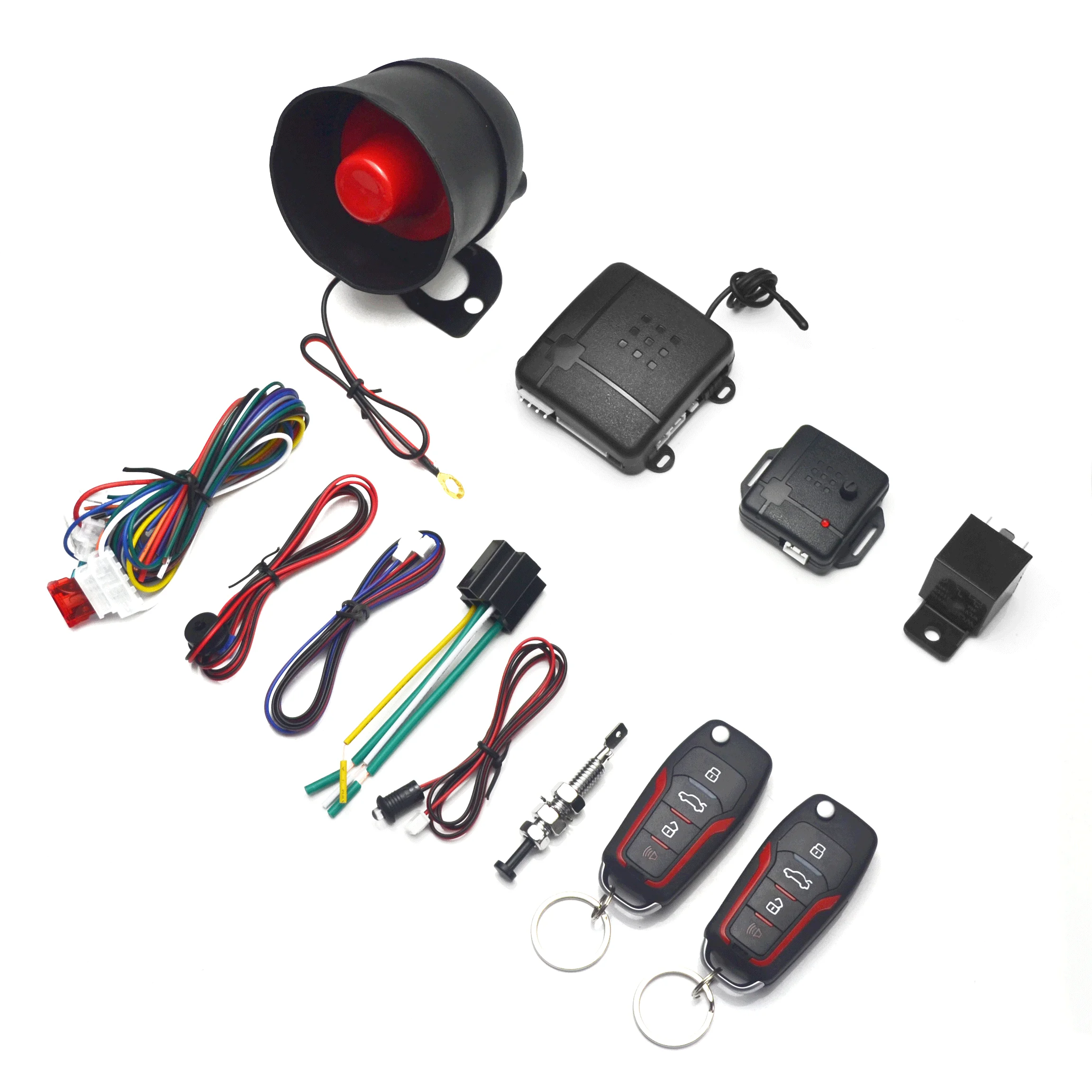 Universal Car Alarm System with Remote & App Keyless Entry Control