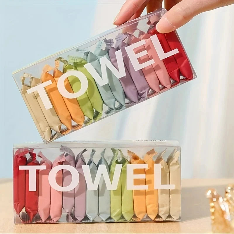 14pcs Compressed Disposable Face Towels for Travel and Daily Use