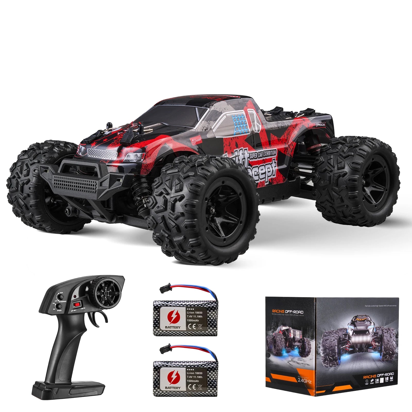 SucceBuy 1:18 40KM/H36 RC auto vysokorychlostní drift 4WD závodní off-road dálkově ovládané auto monster truck hračky pro děti vánoční dárek
