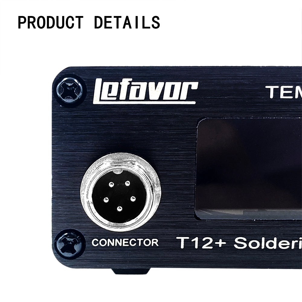 T12 75W Digital Soldering Iron StationTips Welding Rework Station temperature adjustable control microcontroller