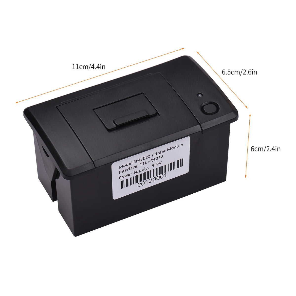 58 mm indbygget termisk kvitteringsprinter - ESC/POS