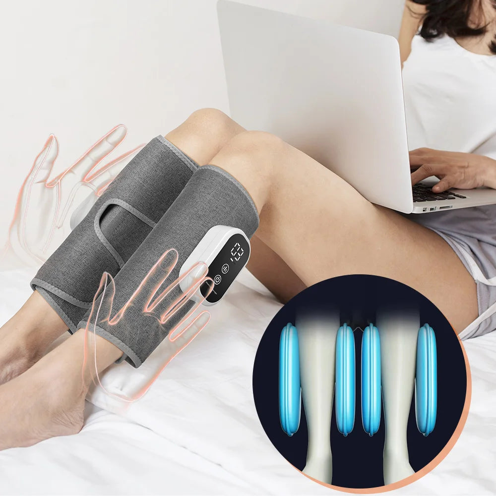Eletric 360° Air Pressure Calf Massager Wireless Leg Massage 3 Mode Airbag Compresstion Relax Foot Calf Muscle Relieve Fatigue