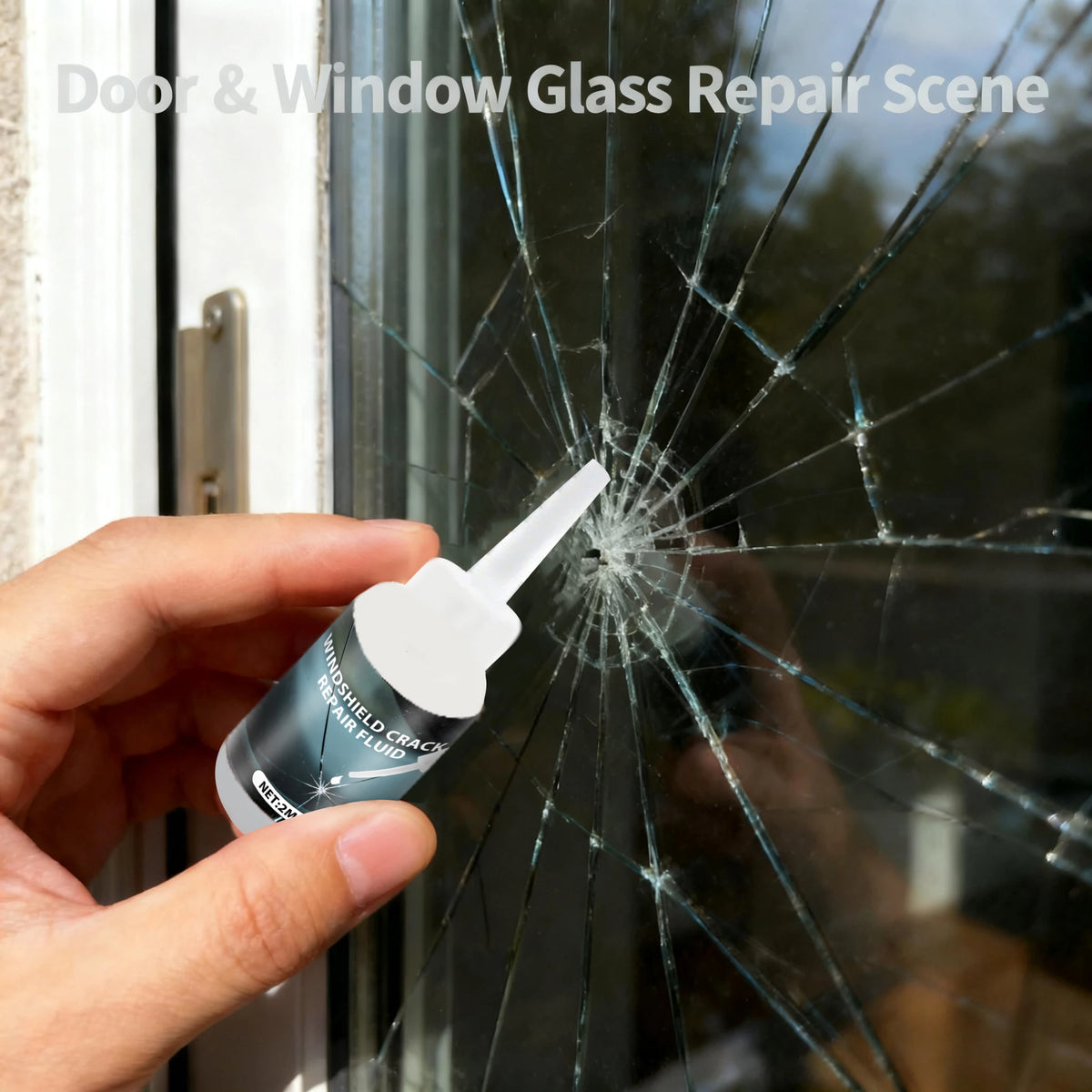 Auto Frontscheiben-Riss Reparaturwerkzeug DIY Auto Fenster Handybildschirm Reparatur Kit Glas Aushärtung Klebstoff Auto Glas Kratzer Riss Reparatur Multifunktions Glasreparatur-Flüssigkeit
