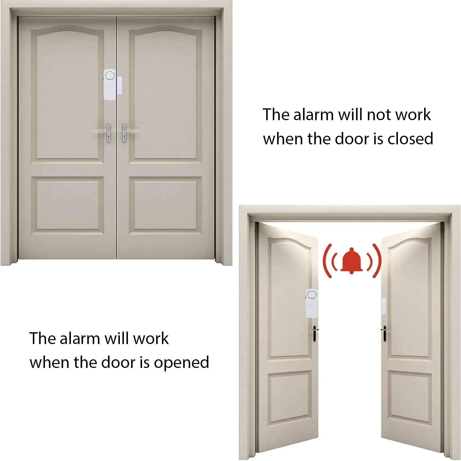 Wireless Door Window Sensor Alarm 95dB Anti-Theft Contact