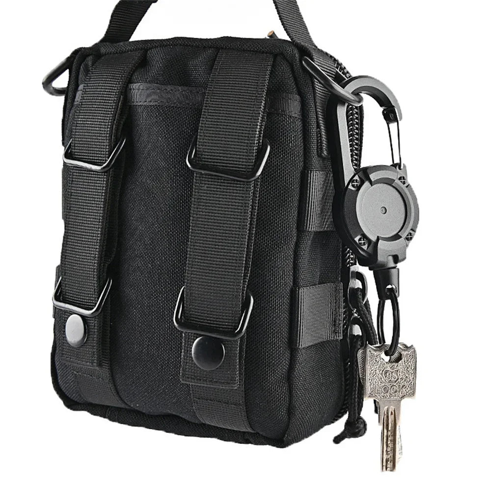 Heavy Duty Retractable Badge Reel with Carabiner Clip