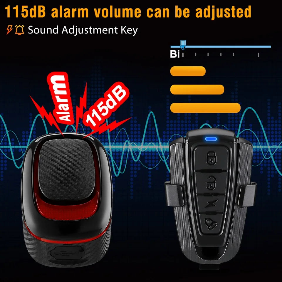 USB Rechargeable Bicycle Alarm Tail Light