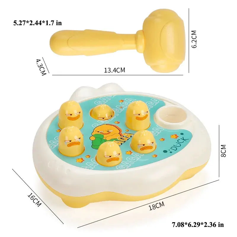 Duck/Frog/Pig Baby Montessori Animal Hammer Toy 🐤
