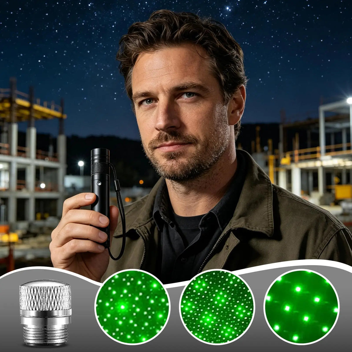 Rechargeable Four-Mode Handheld Flashlight