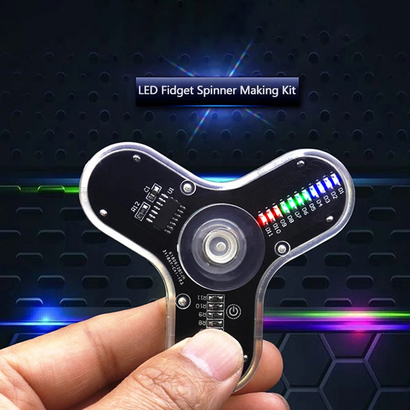 DIY LED Electronic Spinner Soldering Kit