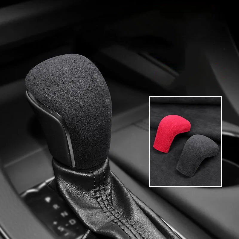 Pre Toyota Corolla 2019-2024 Auto interiérové doplnky semišové kožené gombík reverz Cover páčka radiacej polohy, ovládanie, lišta, horná výstelka