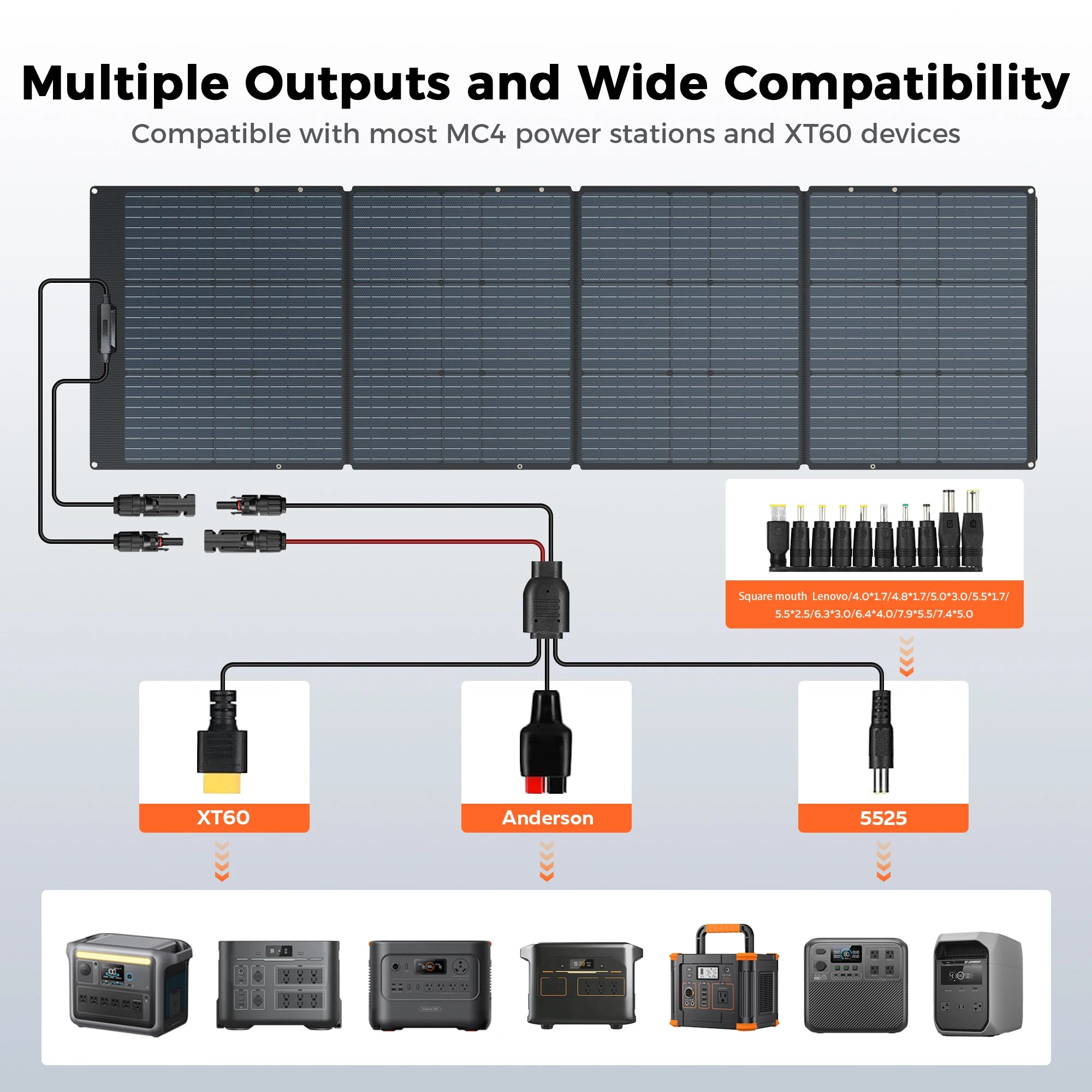 100W 200W 400W Foldable Solar Panel Portable Solar Charger