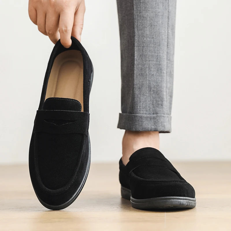 Men's Slip-On Loafers Lightweight Breathable Casual Walking Shoes