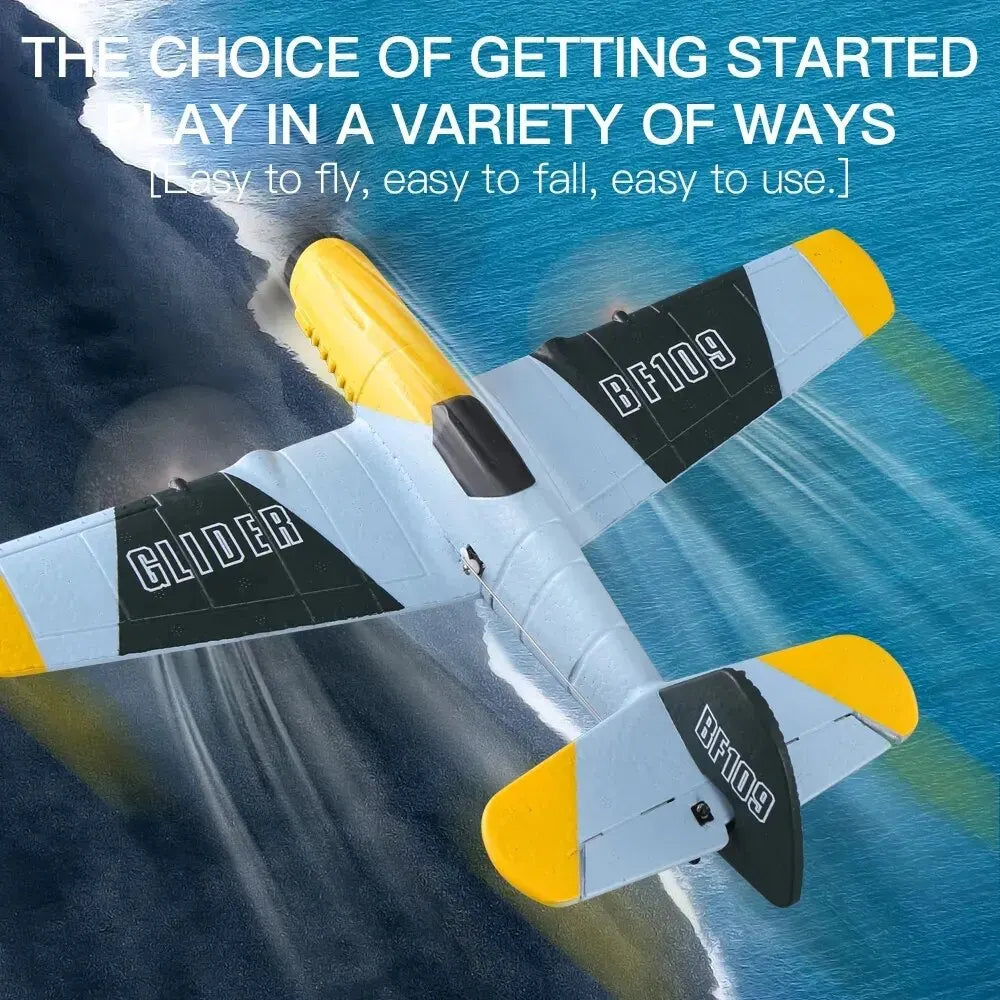 P51 fjernstyrt skumfly med landingsutstyr