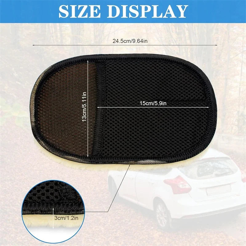 ISGTDRM Car Cleaning Sponge Glove Car Polishing Washing Mitt Gloves Microfibre Wash For Automotive Kitchen Homes Cleaner Wool