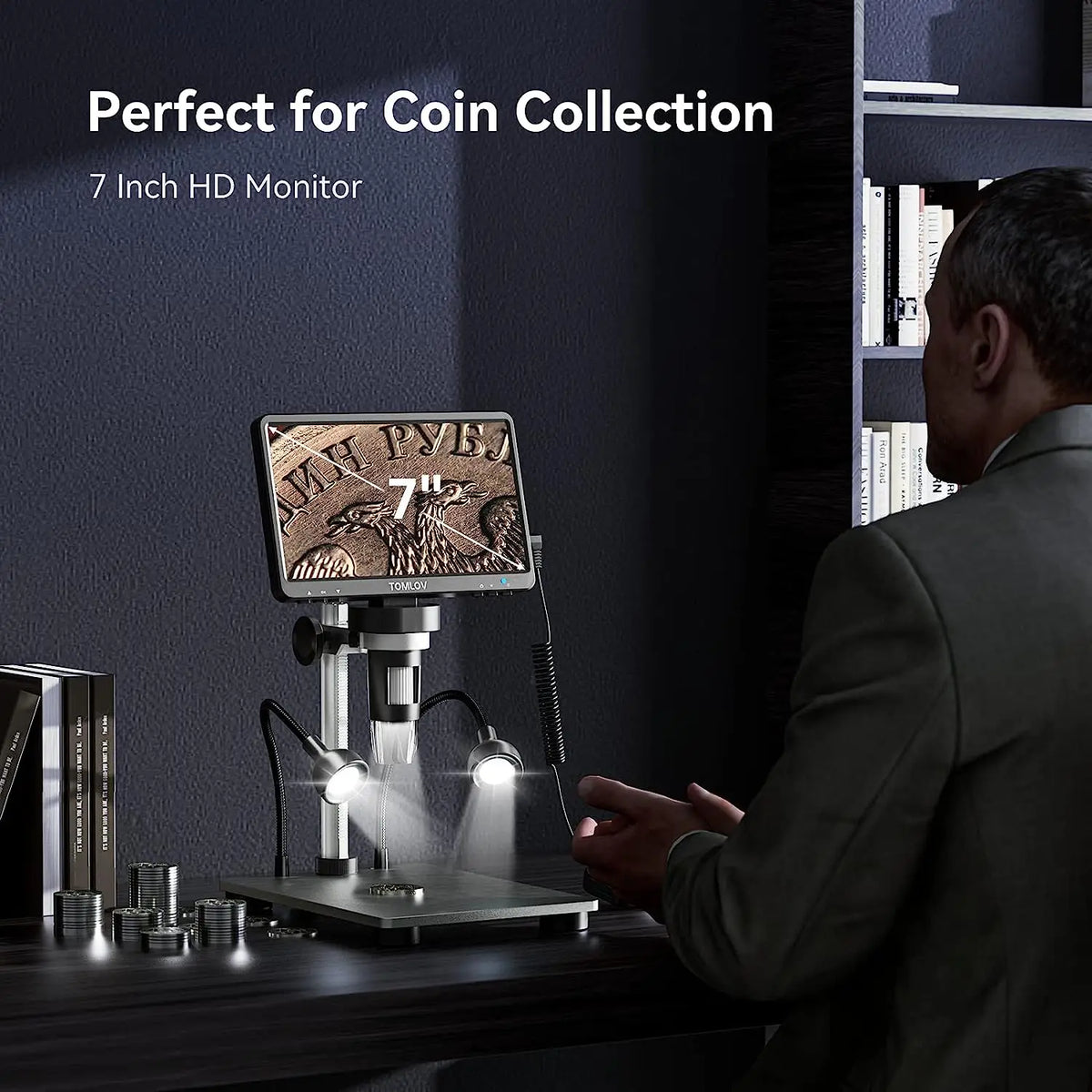 DM9 Digital Microscope with 7-Inch Display
