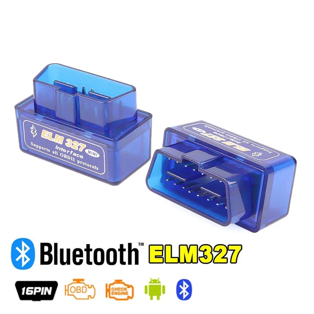 Mini ELM327 V1.5/V2.1 Bluetooth OBD2 Scanner Code Reader Car Diagnostic Tools Check Engine Scan Car Fault Detector