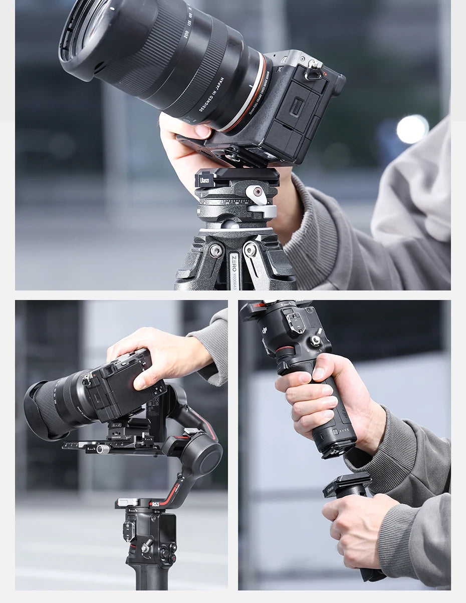 Quick Release Camera Mount Plate & Base Kit for Fast Setup