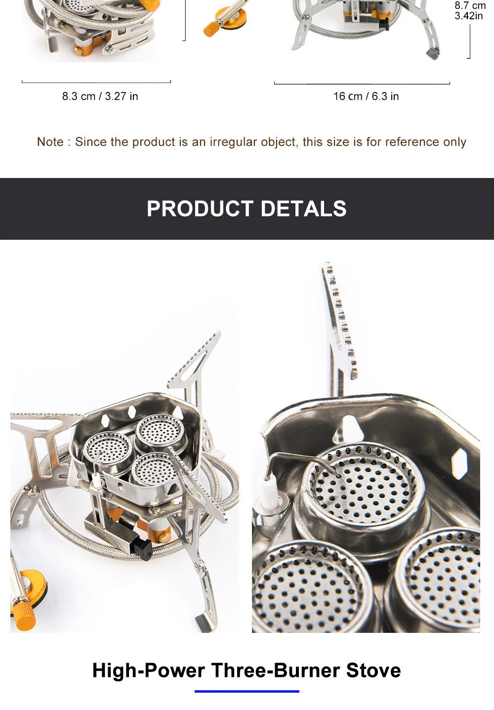 Portable 6800W Camping Gas Stove