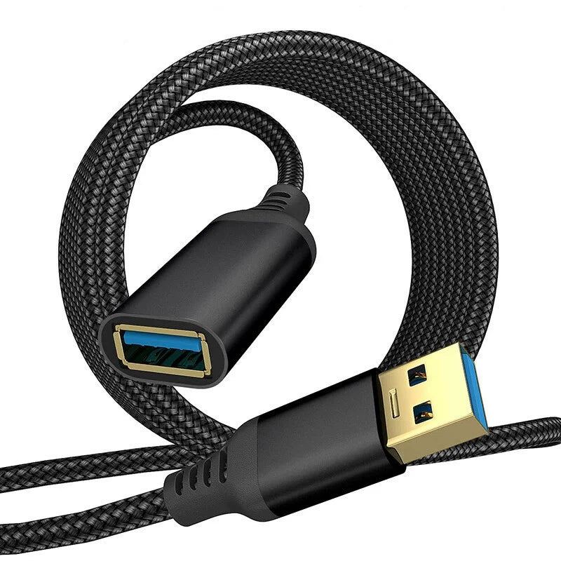 USB-A Male-to-Female Extension Cable