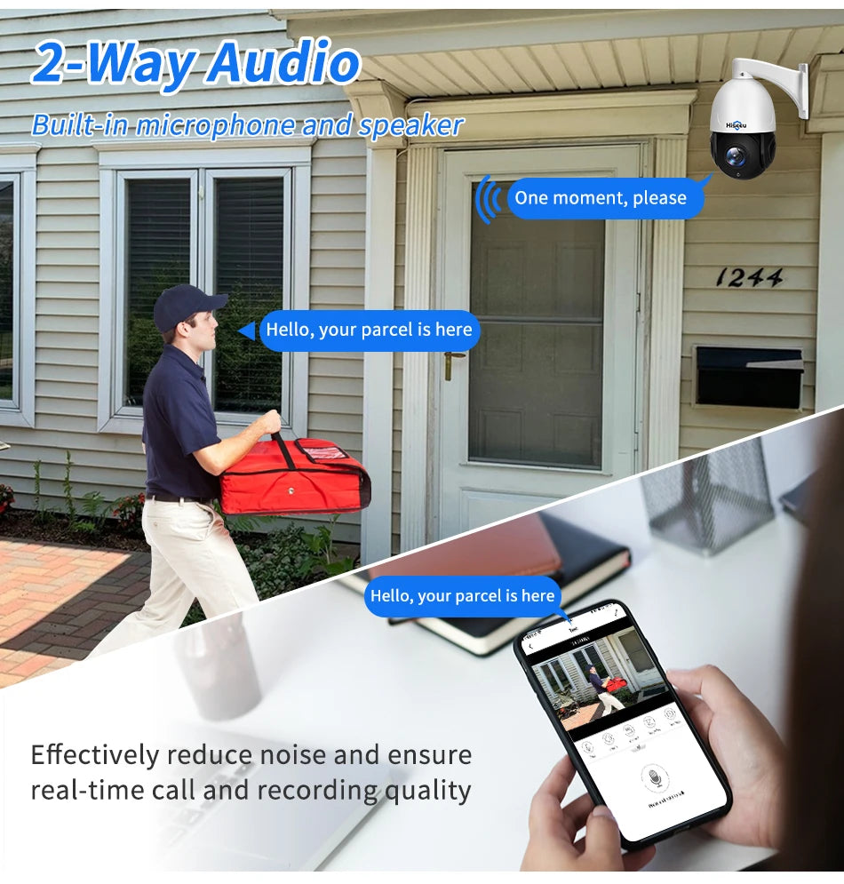 8MP PTZ PoE Outdoor Dome Camera 30X Optical Zoom