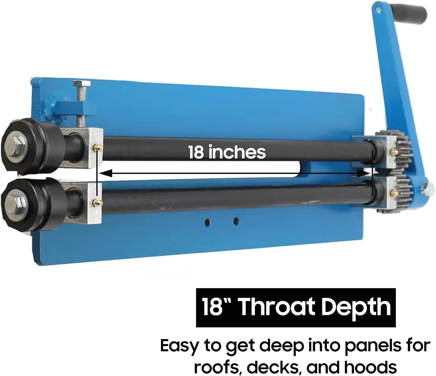 18-Inch Sheet Metal Bead Roller with 6 Dies Manual Forming Machine