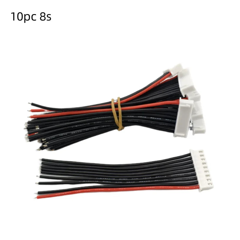 Prívodné vodiče balansovacieho konektora LiPo - balenie 10 ks, 1S až 8S