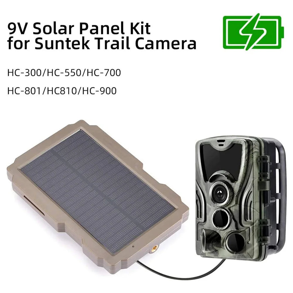 3000mAh 6V-12V nabíjací solárny nabíjač trail kamera s fotopásom, solárny panel kit na lov