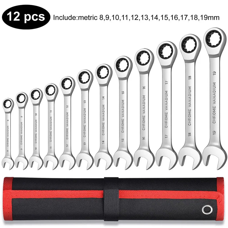 Ratcheting Combination Wrench Sets