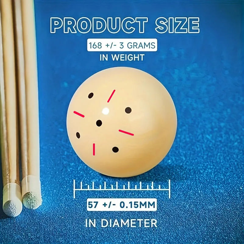57.2 mm Billiards Training Cue Ball with Reference Marks