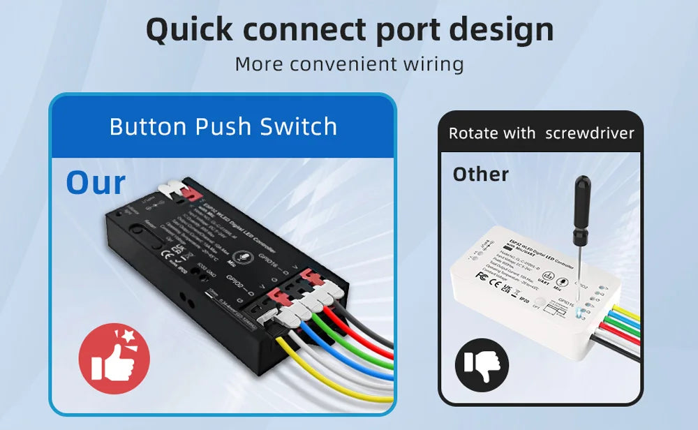Controlador LED direccionable ESP32 WLED con micrófono