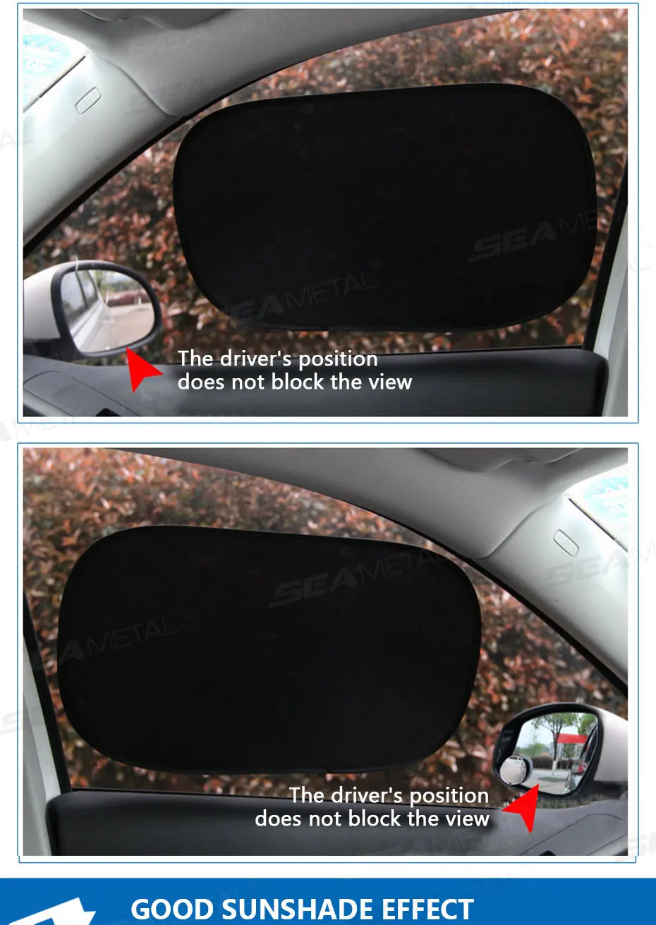 BLALION 2‑Pack Car Window Sunshade Mesh Protector