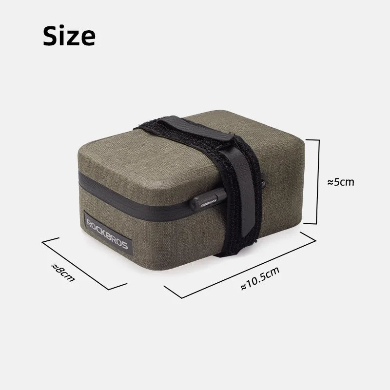 Borsa Sella Bici ROCKBROS Impermeabile MTB Borsa da Strada Bici Portatile 0,4L Mini Borsa Posteriore Leggera
