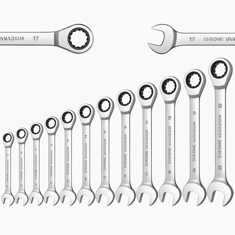 Ratcheting Combination Wrench Sets