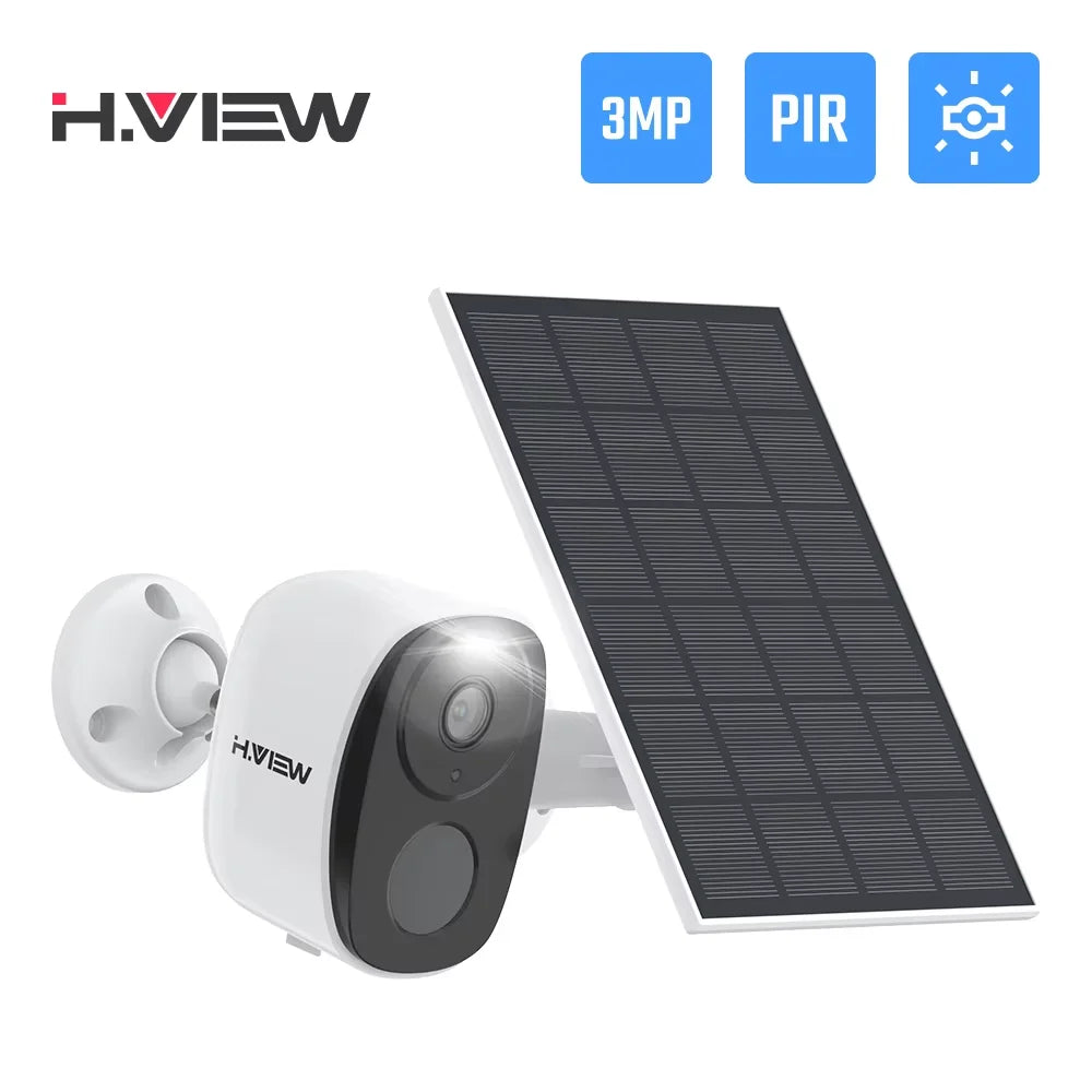 Telecamera di sicurezza wireless 3MP con batteria, proiettore, sirena e audio