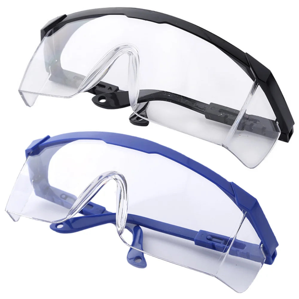 2Pcs Anti-Splash Work Safety Glasses Eye Protecting Lab Goggles Protective Industrial Wind Dust Proof Goggles Cycling Glasses