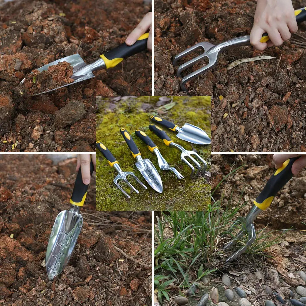 Garden Hand Tools, Individual or Five-Piece Set