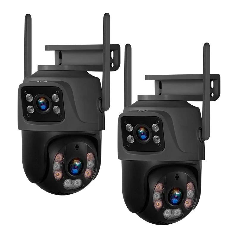 6MP Dual Lens WiFi PTZ Outdoor Security Camera with Human Detection
