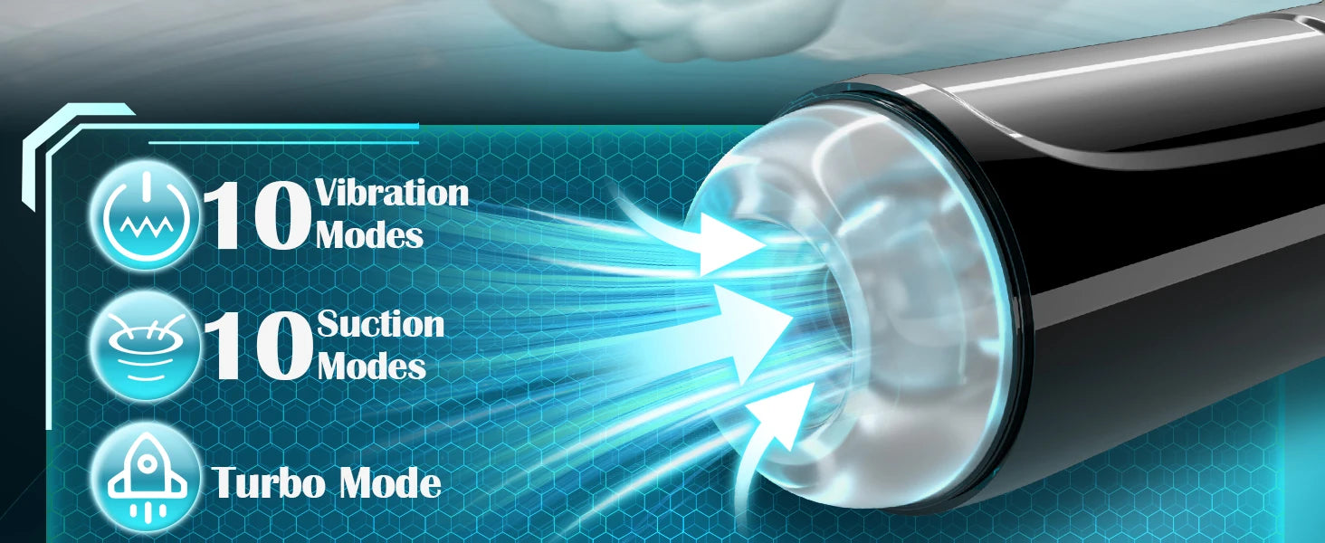 Automatic Sucking Male Masturbator Vibration Blowjob Machine Masturbation Cup With 9 Suction&10 Vibrating Modes Sex Toys for Men