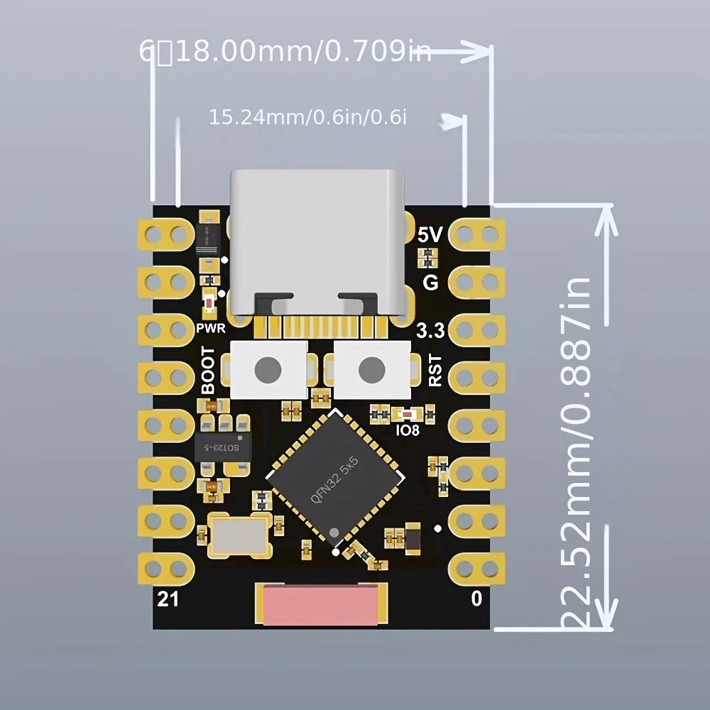 ESP32-C3 SuperMini Wi-Fi i Bluetooth pločica