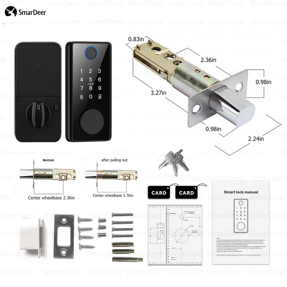 L001-TYWF Fingerprint and Wi-Fi Door Lock