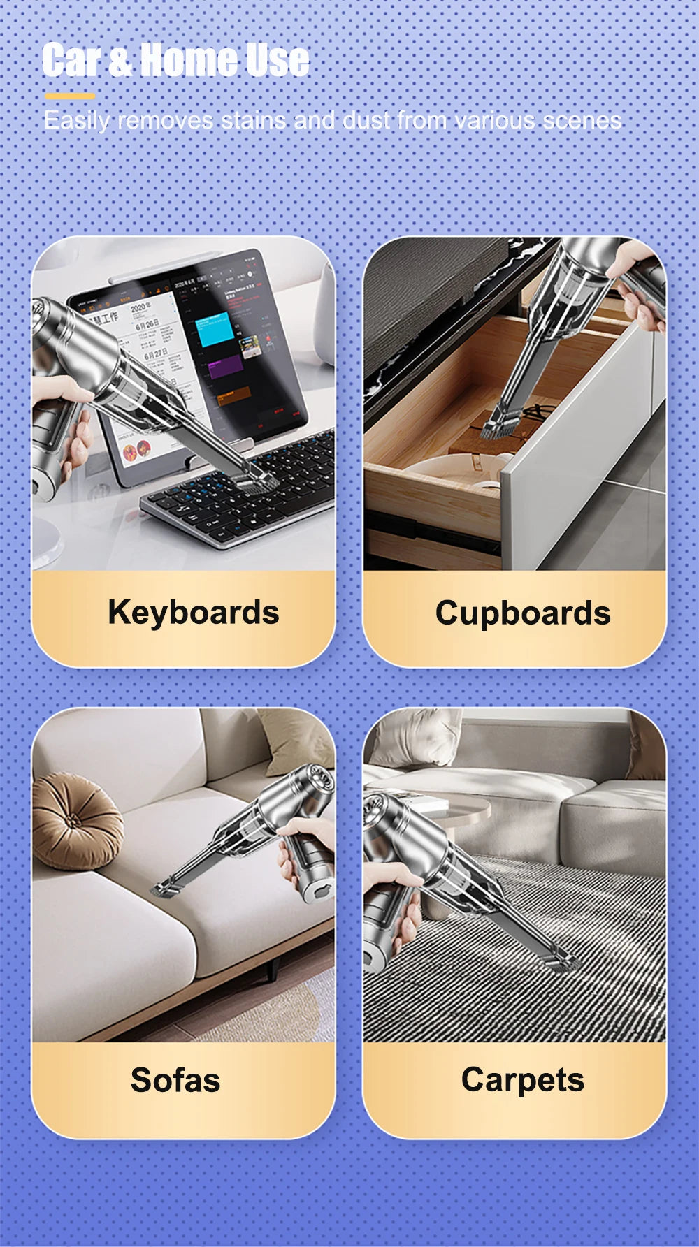 Cordless Handheld Car Vacuum and Blower