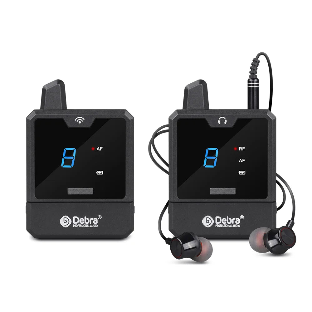 Debra Audio IEM Er-Mini Wireless In-Ear Monitor System Protable Li-on Rechargeable For Audio Professional Stage Monitoring