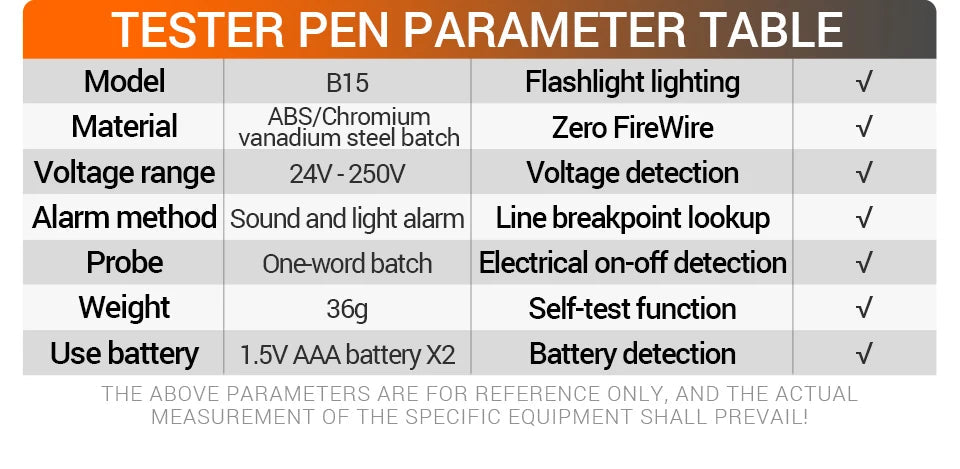 ANENG B15 Induction Teste Pen Highlight Color Light Professional AC Voltage Detection Electrician Screwdriver Testing Tools