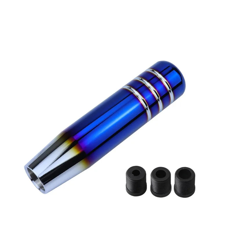 Universal Auto 13cm 18cm Length Manual Car Gear Shift Knob Aluminum Gear Shift Knob Racing Car Shift Gear Knob With 3 Adapters