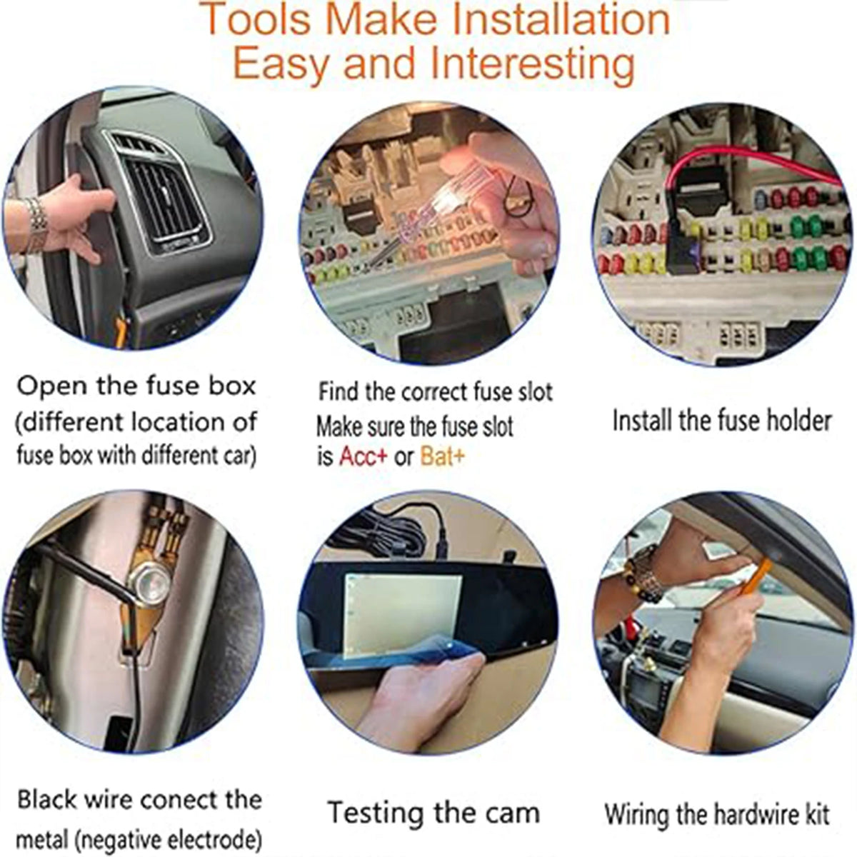 USB-C Dash Camera Hardwire Kit - 12/24 V to 5 V