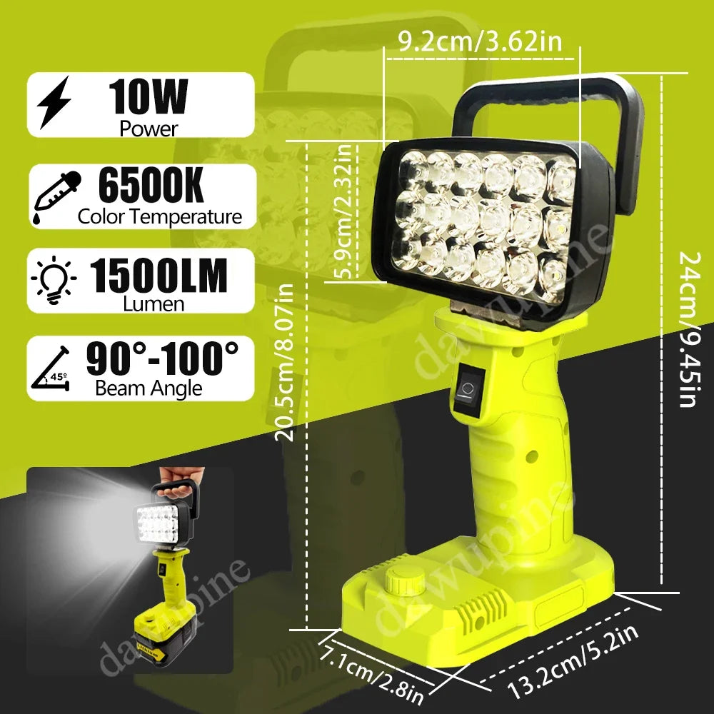 LED Work Light for Ryobi 18V Batteries, Light Only
